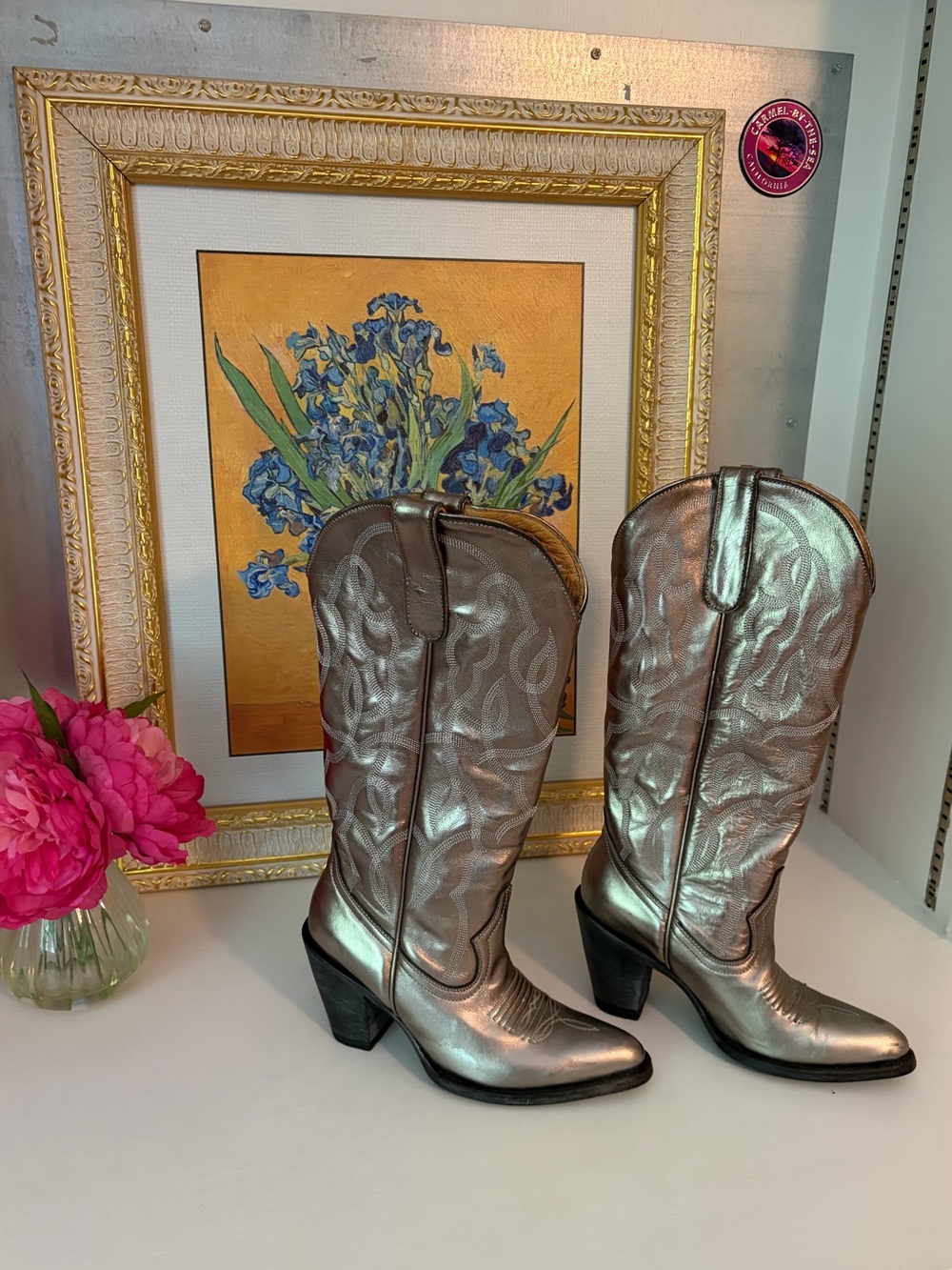 Idyllwind by Maranda Lambert Metallic Silver Western Heeled Boots
